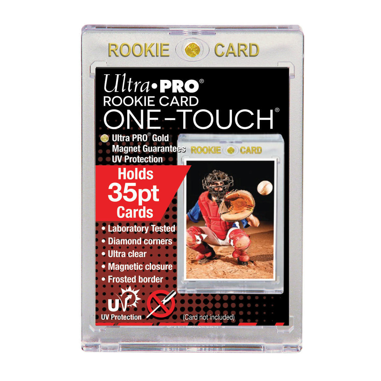ultra-pro-35pt-gold-rookie-one-touch-magnetic-trading-card-holder-with-uv-protection__92116